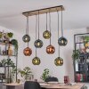Ripoll hanging light, globe light, pendant light Ecru, black, 8-light sources