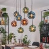 Ripoll hanging light, globe light, pendant light Ecru, black, 8-light sources