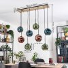 Ripoll hanging light, globe light, pendant light Ecru, black, 8-light sources