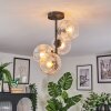 Ripoll ceiling light, globe light clear, 4-light sources