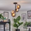 Ripoll ceiling light, globe light Smoke-coloured, 4-light sources