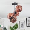 Ripoll ceiling light, globe light coppery, 4-light sources