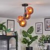 Ripoll ceiling light, globe light coppery, 4-light sources