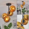 Ripoll ceiling light, globe light gold, 4-light sources