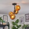 Ripoll ceiling light, globe light gold, 4-light sources