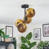 Ripoll ceiling light, globe light gold, 4-light sources