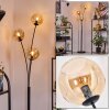 Ripoll globe light, floor lamp Amber, 3-light sources