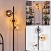 Ripoll floor lamp Amber, clear, Smoke-coloured, 3-light sources