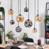 Ripoll hanging light, globe light, pendant light Ecru, black, 8-light sources