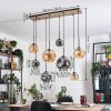 Ripoll hanging light, globe light, pendant light Ecru, black, 8-light sources