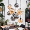 Ripoll hanging light, globe light, pendant light Ecru, black, 8-light sources