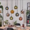 Ripoll hanging light, globe light, pendant light Ecru, black, 8-light sources