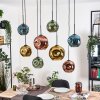 Ripoll hanging light, globe light, pendant light Ecru, black, 8-light sources