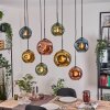 Ripoll hanging light, globe light, pendant light Ecru, black, 8-light sources