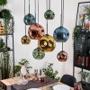 Ripoll hanging light, globe light, pendant light Ecru, black, 8-light sources