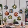 Ripoll hanging light, globe light, pendant light Ecru, black, 8-light sources