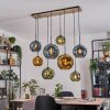 Ripoll hanging light, globe light, pendant light Ecru, black, 8-light sources