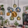 Ripoll hanging light, globe light, pendant light Ecru, black, 8-light sources