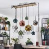 Ripoll hanging light, globe light, pendant light Ecru, black, 8-light sources