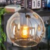 Koyoto hanging light, globe light, Cluster pendant lamp 35 cm Amber, 4-light sources