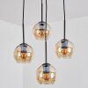 Koyoto hanging light, globe light, Cluster pendant lamp 35 cm Amber, 4-light sources