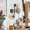 Ripoll globe light, wall light Amber, clear, Smoke-coloured, 3-light sources