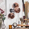 Ripoll globe light, wall light coppery, 3-light sources