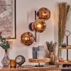 Ripoll globe light, wall light coppery, 3-light sources