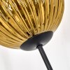 Koyoto globe light, floor lamp gold, clear, 3-light sources
