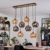 Ripoll hanging light, globe light, pendant light Ecru, black, 8-light sources