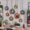 Ripoll hanging light, globe light, pendant light Ecru, black, 8-light sources