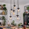 Gastor hanging light, globe light, pendant light clear, 6-light sources