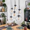 Gastor hanging light, globe light, pendant light clear, 6-light sources