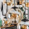 Gastor hanging light, globe light, pendant light Amber, clear, 6-light sources