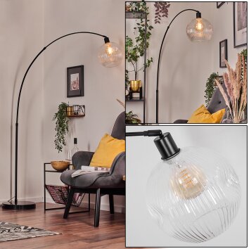 Ripoll floor lamp, Arch lamps black, 1-light source