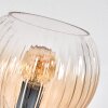 Koyoto globe light, floor lamp Amber, clear, 3-light sources