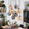 Ripoll hanging light, globe light, pendant light Ecru, black, 8-light sources