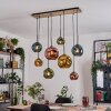Ripoll hanging light, globe light, pendant light Ecru, black, 8-light sources