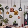 Ripoll hanging light, globe light, pendant light Ecru, black, 8-light sources