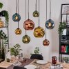 Ripoll hanging light, globe light, pendant light Ecru, black, 8-light sources
