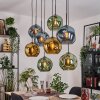 Ripoll hanging light, globe light, pendant light Ecru, black, 8-light sources