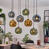 Ripoll hanging light, globe light, pendant light Ecru, black, 8-light sources