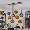 Ripoll hanging light, globe light, pendant light Ecru, black, 8-light sources