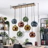 Ripoll hanging light, globe light, pendant light Ecru, black, 8-light sources