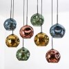 Ripoll hanging light, globe light, pendant light Ecru, black, 8-light sources
