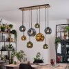 Ripoll hanging light, globe light, pendant light Ecru, black, 8-light sources