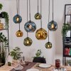 Ripoll hanging light, globe light, pendant light Ecru, black, 8-light sources