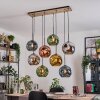 Ripoll hanging light, globe light, pendant light Ecru, black, 8-light sources