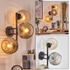 Ripoll globe light, wall light Amber, clear, Smoke-coloured, 3-light sources