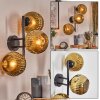 Ripoll globe light, wall light gold, 3-light sources